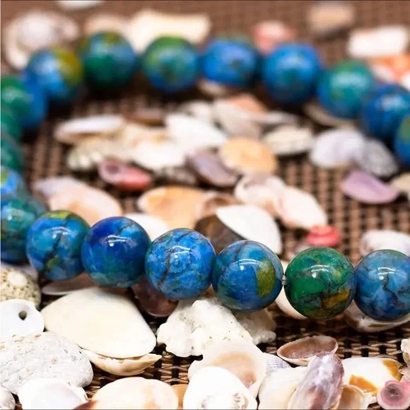 Azurite gemstone bracelet - Picture 4 of 7